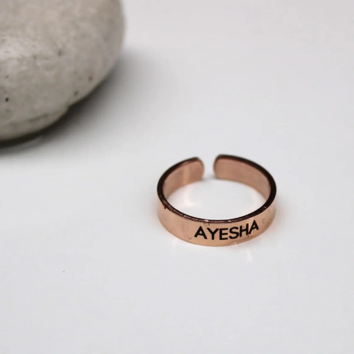 Beaded Ring with Name on it - Custom Name Rings by Talisa